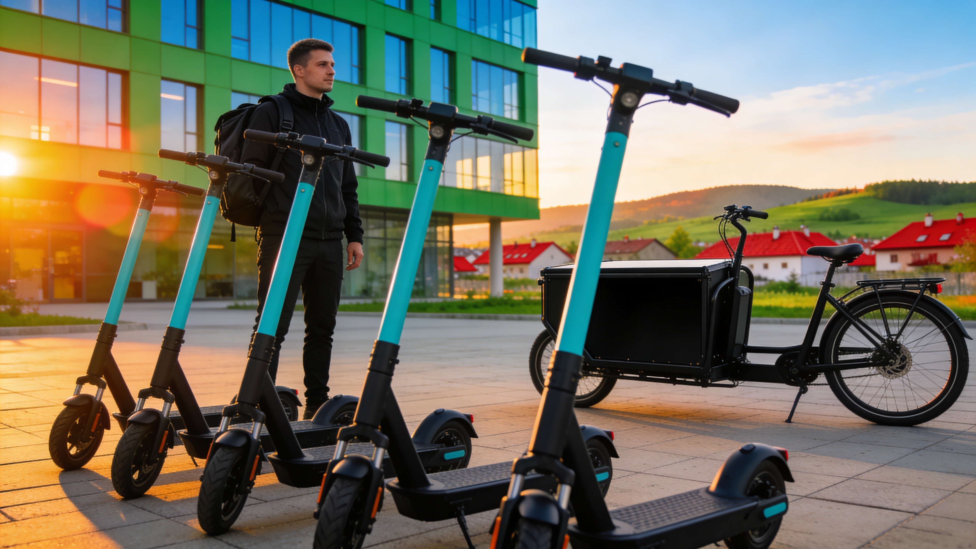 B2B E-Scooter-Verleih für Kuriere und Firmen